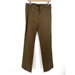 J.Crew Women's 6T City Fit Stretch‎ Brown Straight Leg Career Casual Pants NWT